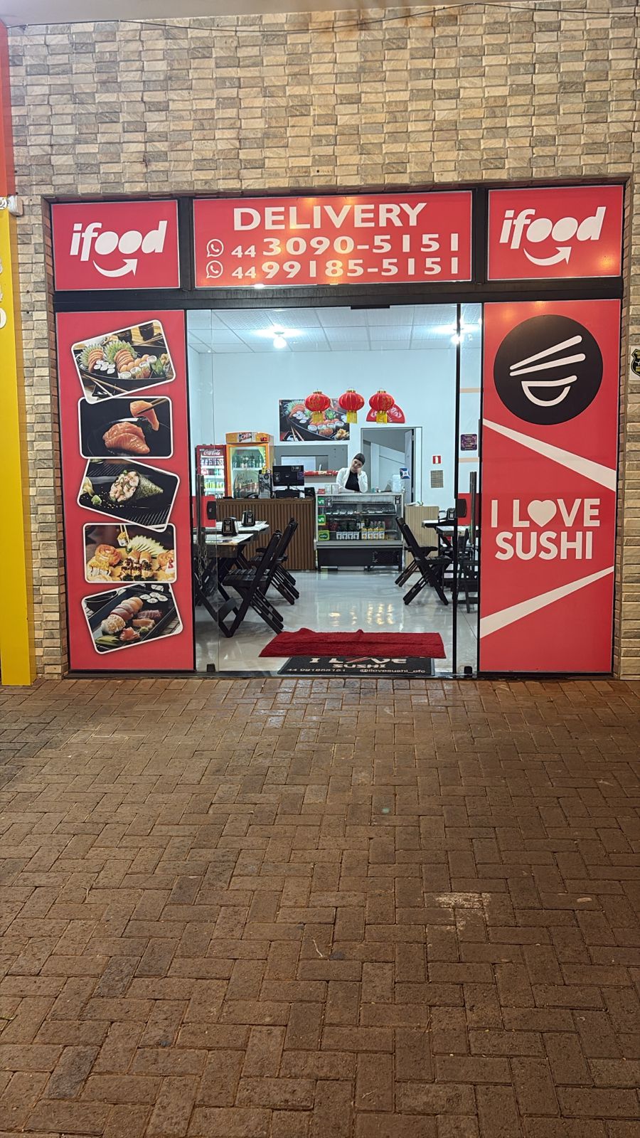 Fachada do I LOVE SUSHI em Marialva